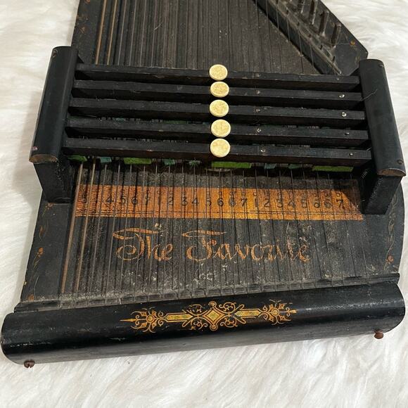 Zimmerman Vintage 1900s The Favorite 5 Bar Wood Autoharp Acoustic Oscar Schmidt - Picture 6 of 15
